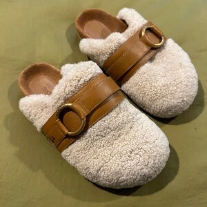 See by Chloe Gema Shearling Clogs